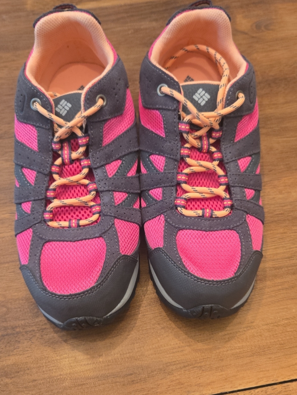 Columbia Women's Pink and Gray Trail Sneakers